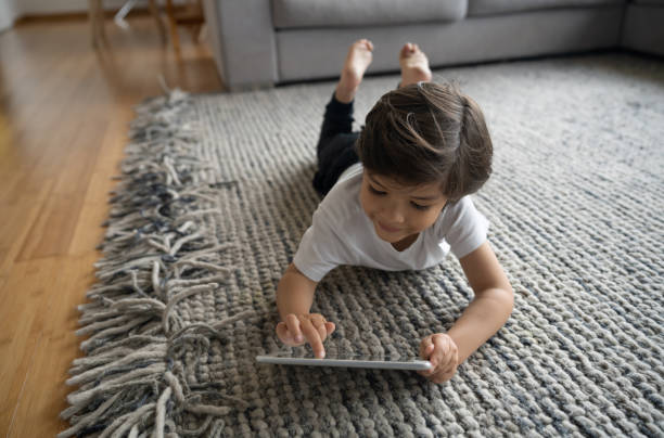 Girl lying on flooring | Florida Floor Fashions